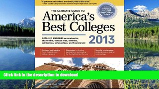 Pre Order The Ultimate Guide to America s Best Colleges 2013 Gen Tanabe On Book