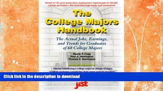 Epub The College Majors Handbook: A Guide to Your Undergraduate College Investment Decision #A#