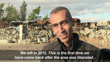 Syrians return to former east Aleppo homes
