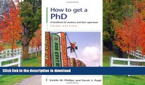 Audiobook How to Get a PhD Estelle M Phillips Full Book