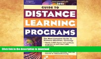 Hardcover Peterson s Guide to Distance Learning Programs 2001 (Peterson s Guide to Distance