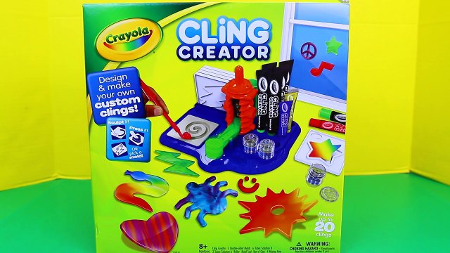 Crayola Cling Creator Maker Colorful Window Art & Fun Color Mixing Toy Review DisneyCarToys