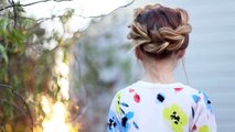 Starburst Crown Braid Updo Hairstyles Cute Girls Hairstyles