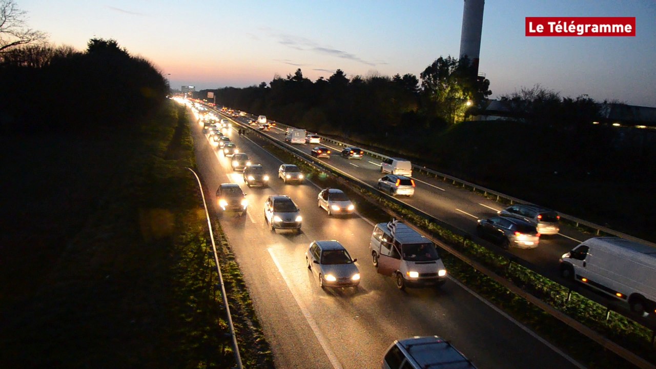 Rennes. Opération escargot de teufeurs sur la rocade Sud