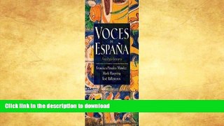 Read Book Voces de Espana: Antologia literaria (Spanish Edition) 1st (first) edition #A# Full