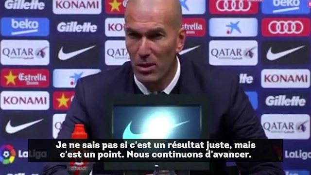 Clasico : Zidane savoure le nul obtenu par le Real Madrid