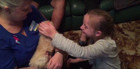 Little Girl Gifted Tiniest Pup And Is Overcome With Emotions