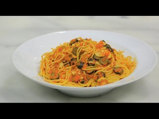 مكرونة بالمشروم | نجلاء الشرشابي