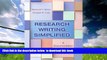 {BEST PDF |PDF [FREE] DOWNLOAD | PDF [DOWNLOAD] Research Writing Simplified: A Documentation Guide