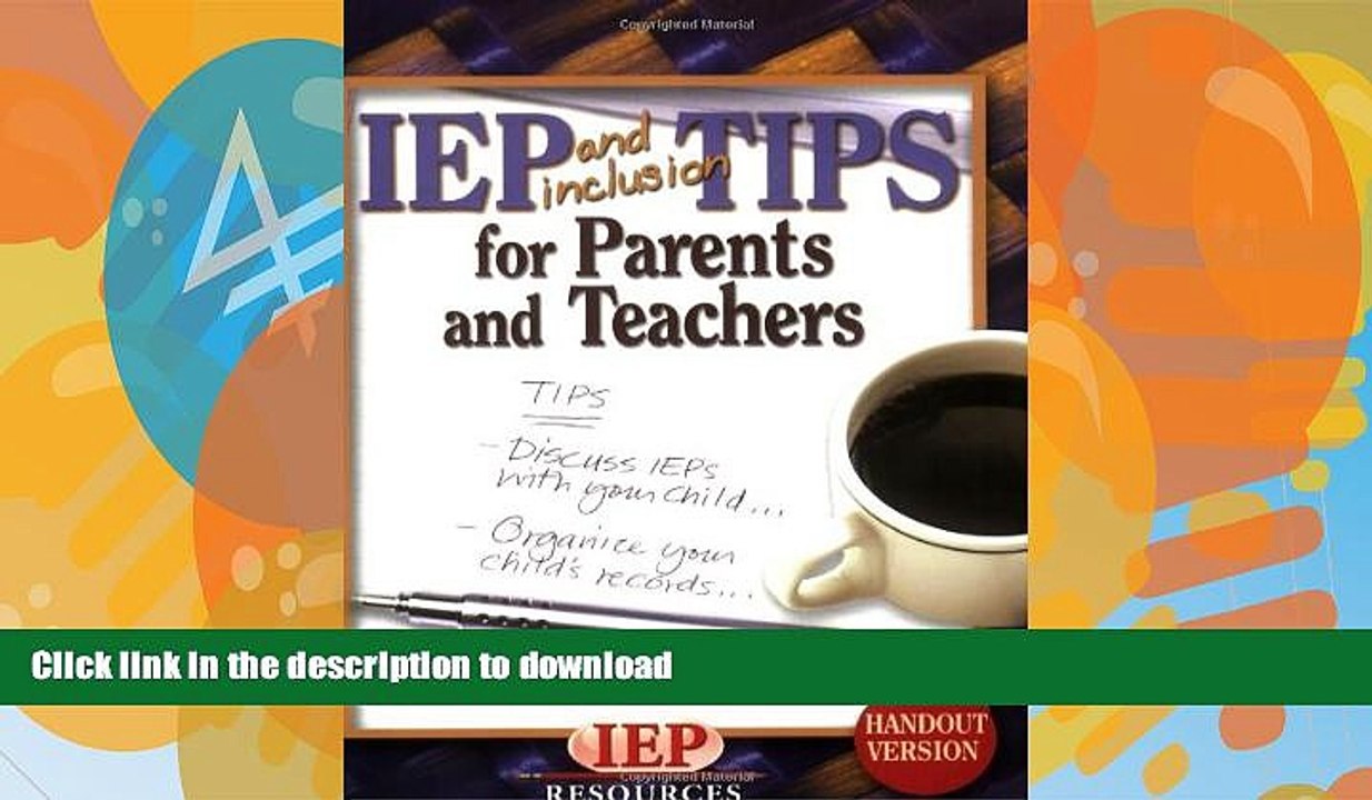 READ THE NEW BOOK IEP and Inclusion Tips for Parents and Teachers Handout Version READ EBOOK