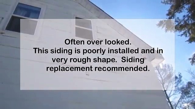 Poorly Installed Siding | Above Grade Home Inspections