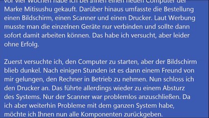 Deutsche Brief A1 A2 B1 Prüfung 41 Reklamation Brief