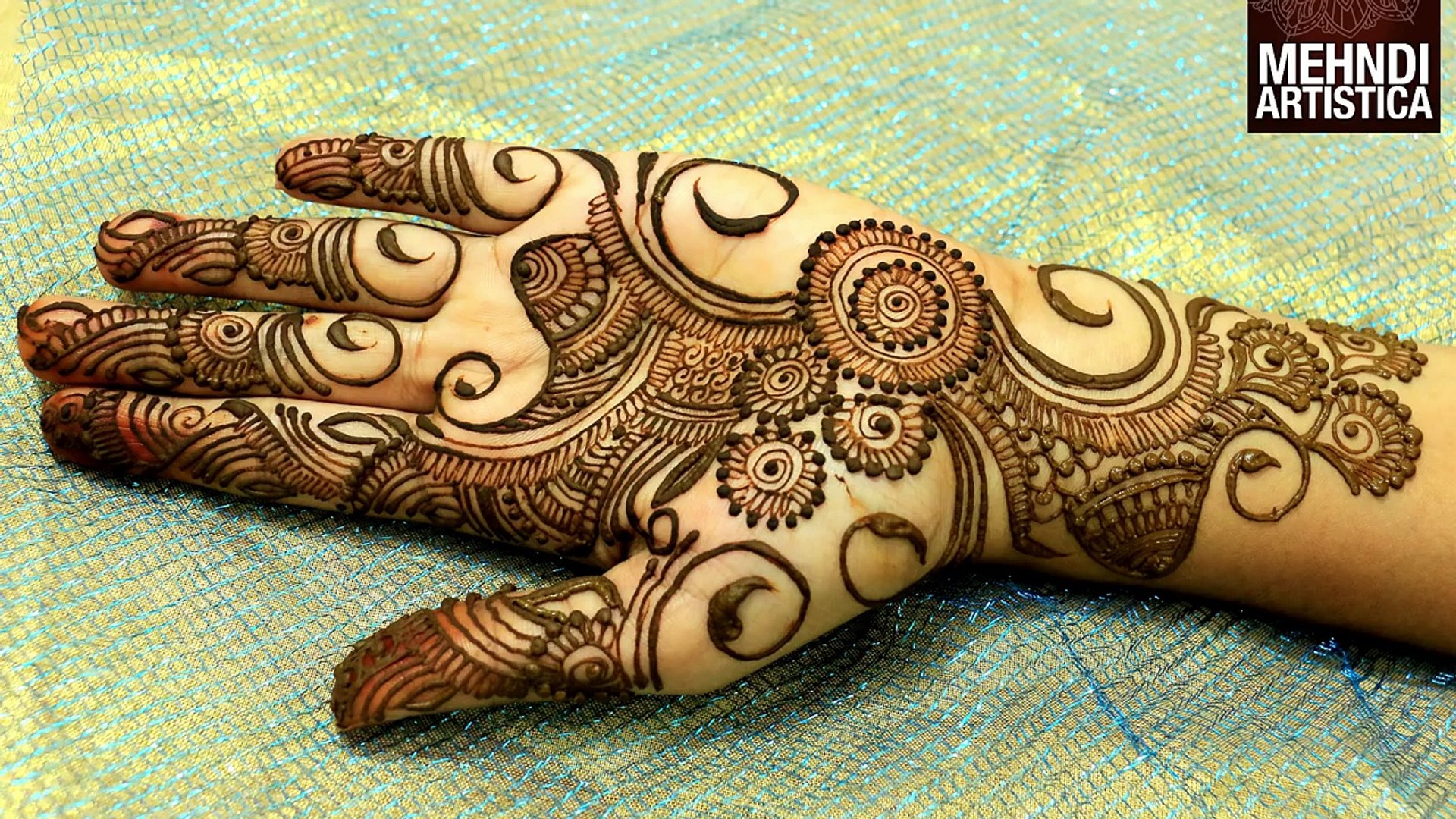 Easy Simple Beautiful Circular Mehndi Designs For Hands Latest