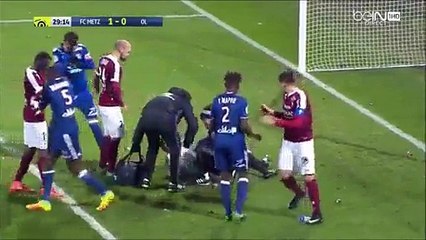 Anthony Lopes atingido por petardo