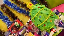 Play Doh Surprise Eggs Christmas Tree NEW DC Universe Mezitz Batman Toys Blind Box Opening DCTC