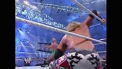 Edge Spears Seven Men - WrestleMania 23