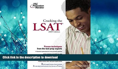 READ Cracking the LSAT, 2009 Edition (Graduate School Test Preparation) Princeton Review