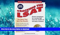 Hardcover Princeton Review: Cracking the LSAT, 2000 Edition Adam Robinson On Book