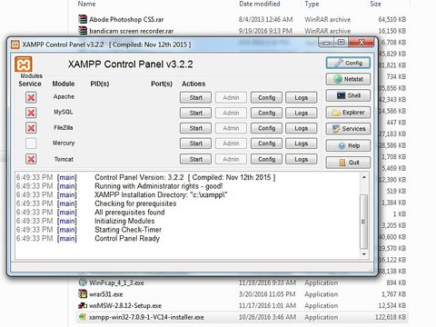 tutorial web server : installing and configuring xampp on windwos operating system