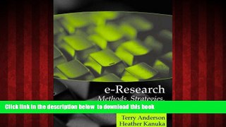 Download Terry Anderson E-Research: Methods, Strategies, and Issues On Book