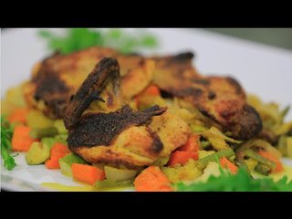 دجاج مشوي بالزبادي والمستردة | الشيف شربيني