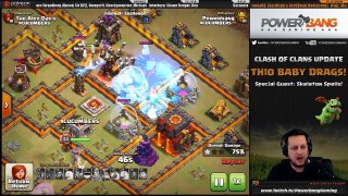 Clash of Clans BABY DRAGONS TH10 w New Skeleton Spell