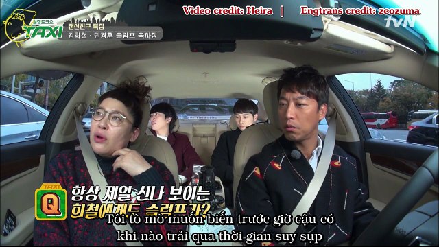 [Vietsub][Chiken] 161122 Kim Heechul gửi lời xin lỗi đến các thành viên - Taxi tvN E.453 cut