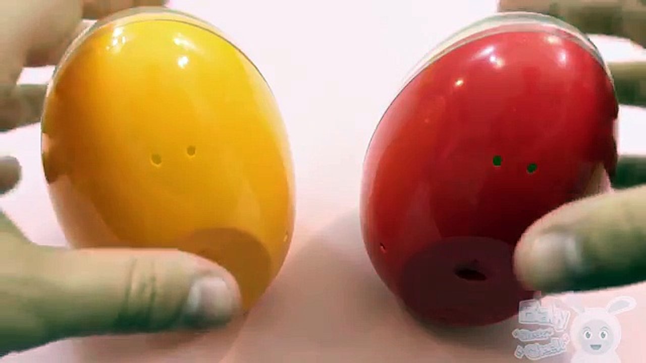 Colors for Kids to Learn with Nesting Eggs - Teach Colours for Children + Surprise Eggs w/ Toys