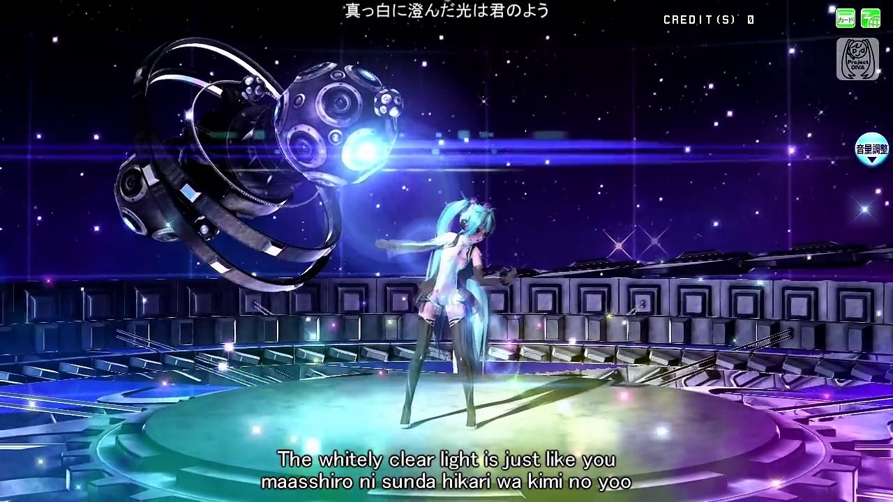 [60fps Full風] Tell Your World -Hatsune Miku 初音ミク Project DIVA Arcade English lyrics Romaji subtitles