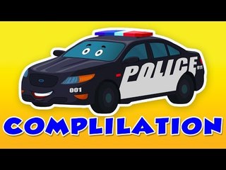 Police car | 40 mins compilation for kids | formation and uses | learning vehicle