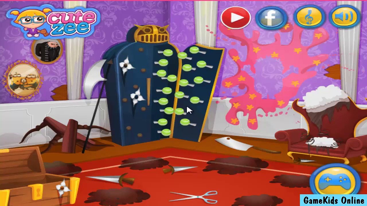 Despicable Me 2: Minion Home Makeover Mini Movies - Minion Games for Kids