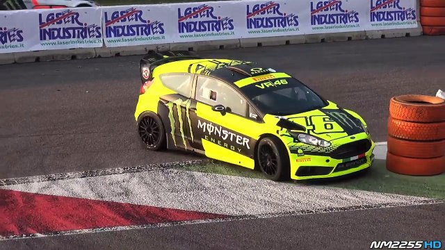 Valentino Rossi Driving His Ford Fiesta WRC - 2015 Monza Rally Show