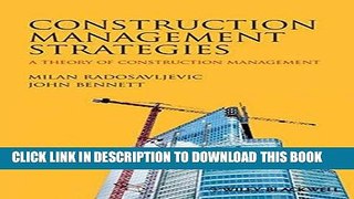 [PDF] Mobi Construction Management Strategies: A Theory of Construction Management Full Online
