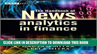 [PDF] Mobi The Handbook of News Analytics in Finance Full Download