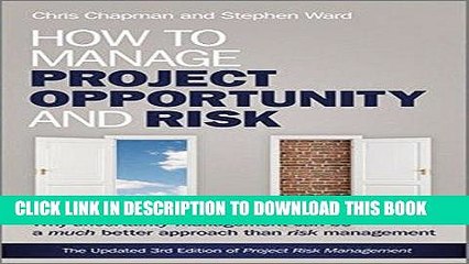 [PDF] Mobi How to Manage Project Opportunity and Risk: Why Uncertainty Management can be a Much