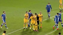 Preston Team-Mates Jermaine Beckford and Eoin Doyle Sent Off For Fighting Each Other!