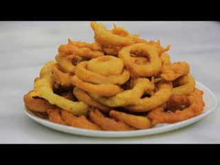 حلقات بصل مقلية | نجلاء الشرشابي