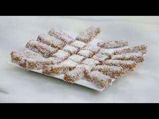 مكعبات الشكولاتة بجوز الهند | نجلاء الشرشابي