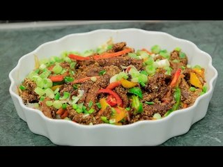 لحم حار بالسمسم | الشيف شربيني