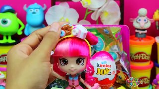 GIANT Shopkins Shoppies Surprise Eggs Play Doh - Popette Donatina Peppa Mint with New Dolls & Toys