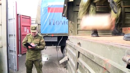 Доставка 150 тонн гуманитарной помощи жителям восточного Алеппо автоколонной российского Центра примирения