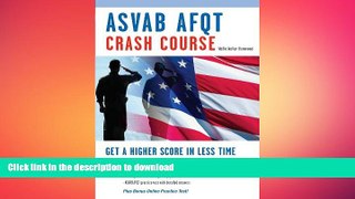 READ ASVAB AFQT Crash Course (Military (ASVAB) Test Preparation) Wallie Walker-Hammond Kindle eBooks