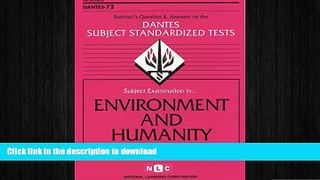 Hardcover DSST Environment and Humanity (Passbooks) (DANTES SUBJECT STANDARDIZED TESTS (DANTES))