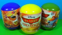 Disney PLANES Fire Rescue surprise eggs unboxing 3 Disney Planes eggs surprise For kids 킨더 서프라이즈