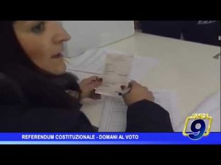 Referendum Costituzionale | Domani al voto