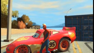 Disney pixar jeux de cars - Chanson pour bebe - Spiderman Nursery Rhymes avec Lightning McQueen #2
