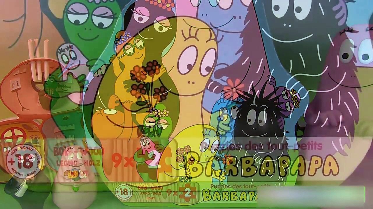 Barbapapa Puzzles des Tout Petits en bois Jouets pour enfants premier âge