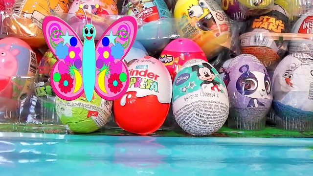 Huevos kinder sorpresa de My Little Pony, Micky Mouse y Peppa Pig en español juguetes unboxing 2016