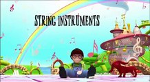 Stringed instruments, music for kids, educational video