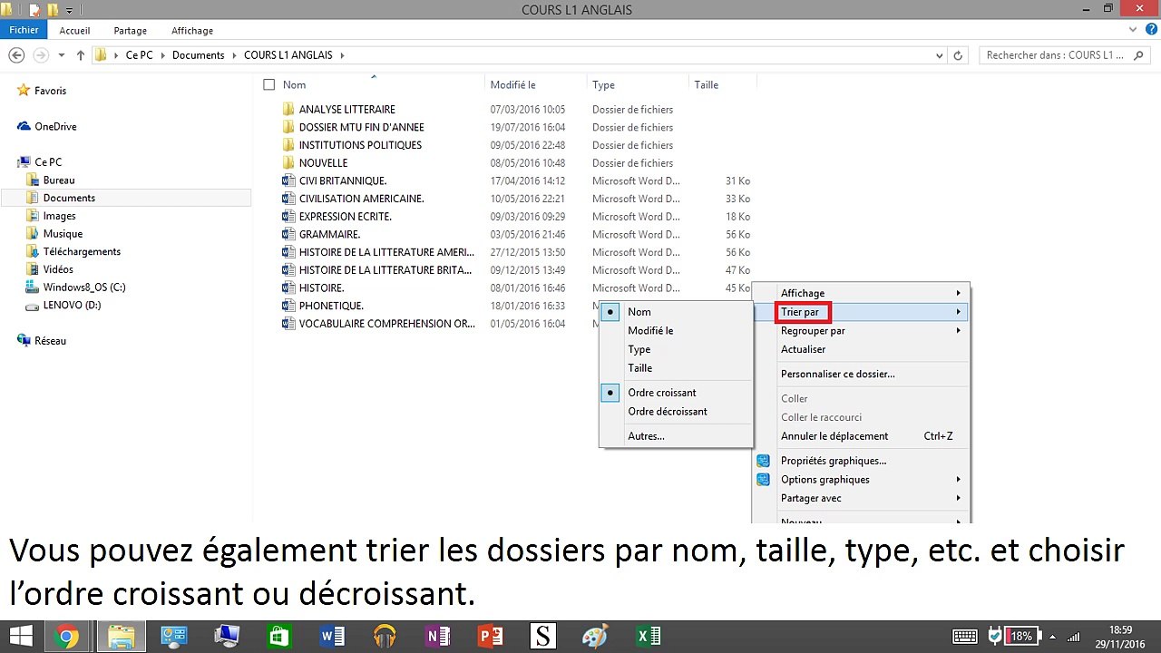 Comment ranger ses documents de façon organisée.
